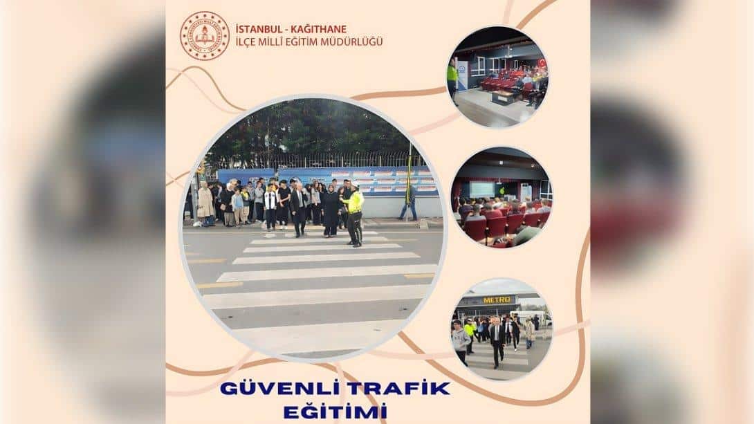 Veli ve öğrencilerimize yönelik yapılan trafik eğitimi Kağıthane Anadolu Lisesi'nde gerçekleşti. Şube müdürümüz Arife GÖKKUŞ katılmıştır.